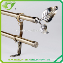 D-S0015 High quality low price leaf curtain finials curtain rod